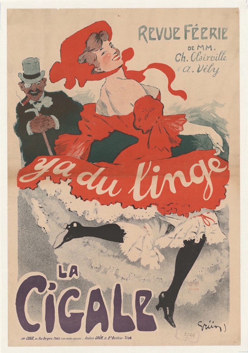 Revue féérie Y a du linge La Cigale 1904