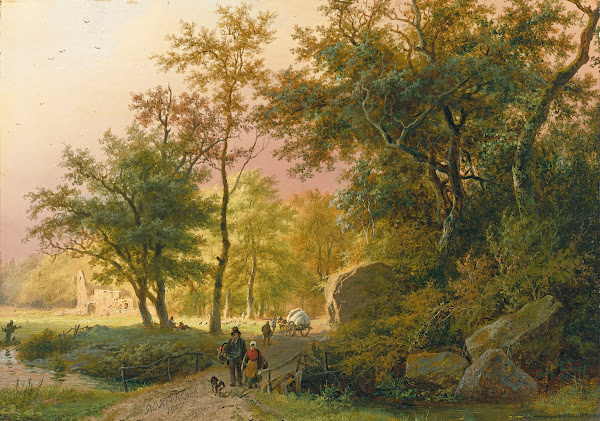 Travellers On A Road 1849
