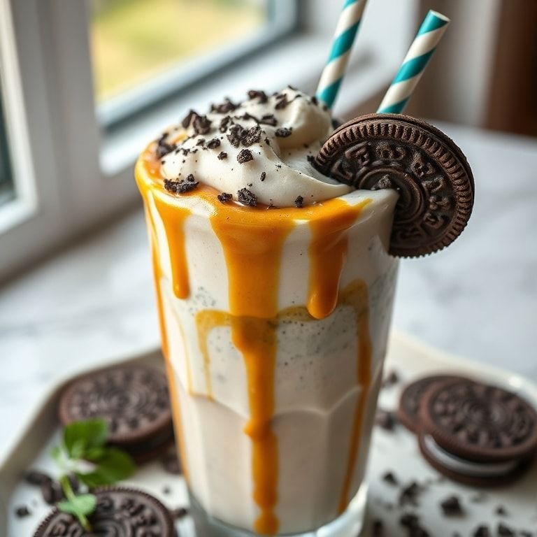 Creamy Oreo Milkshake Recipe Easy to Make at Home – Sweet & Velvety Delight finished