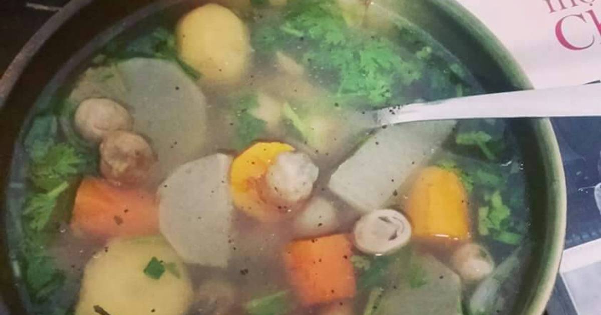 Canh rau củ chay