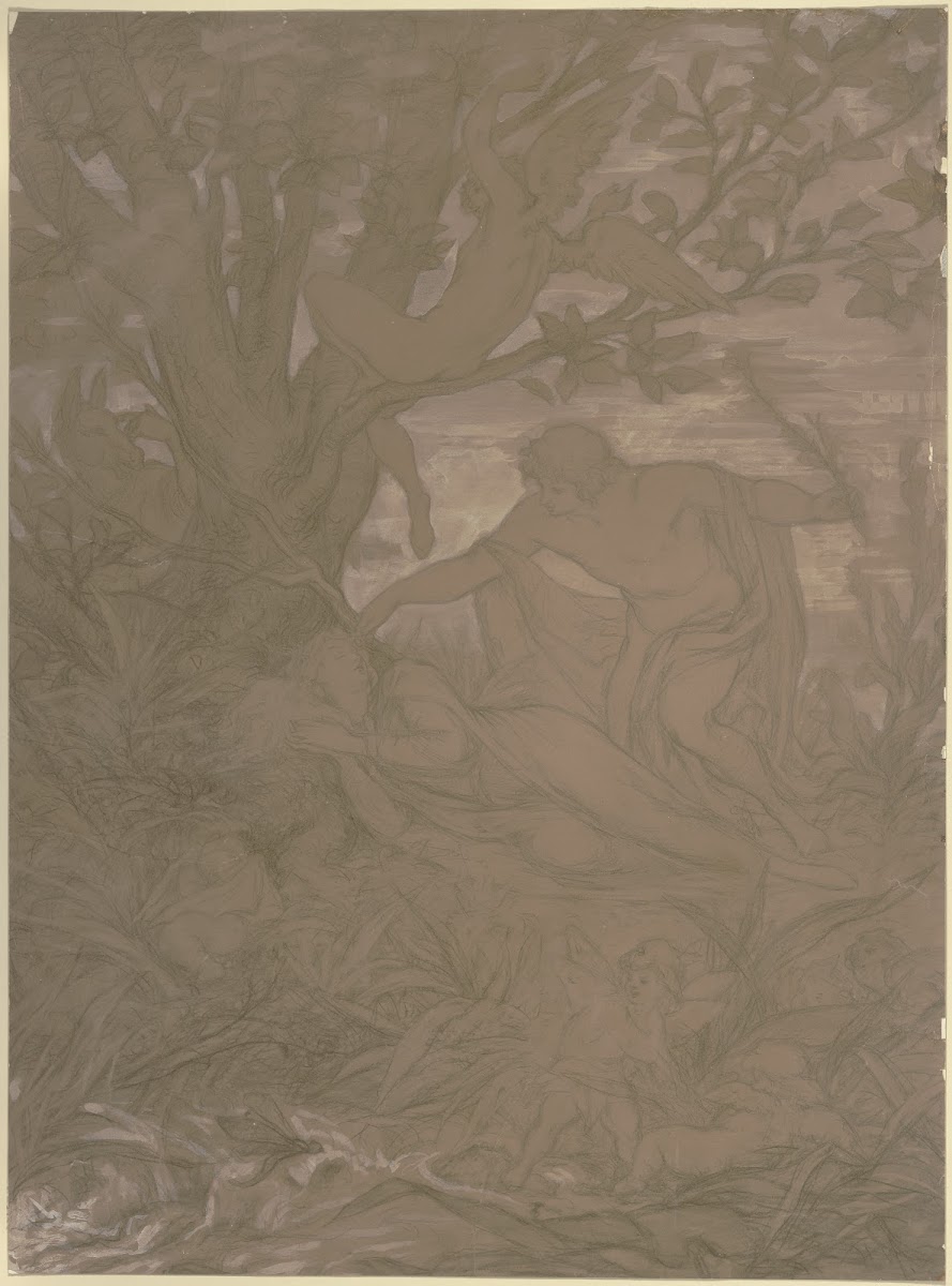 Oberon befreit Titania im Beisein des in einen Esel verwandelten Nick Bottom von