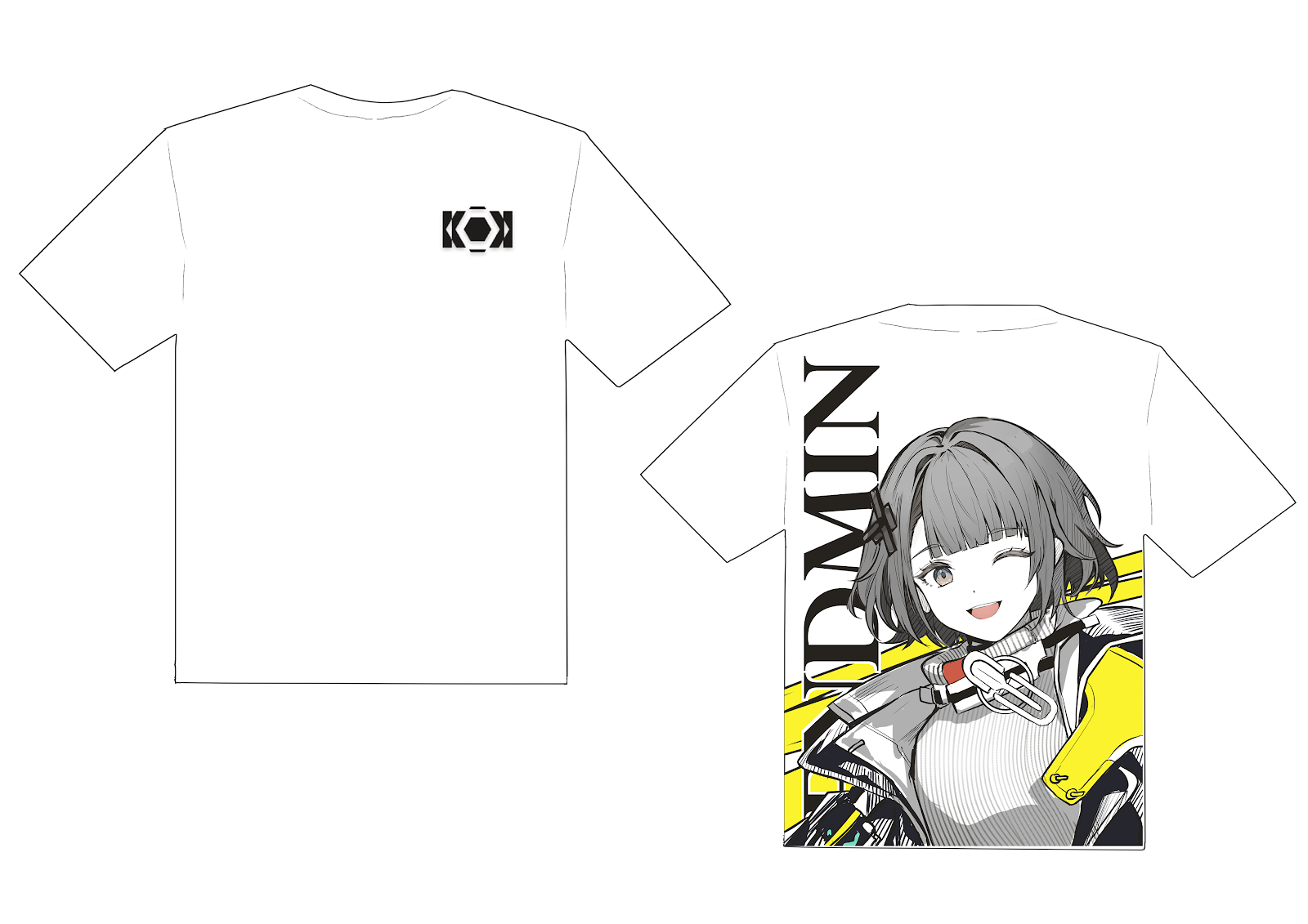 T-Shirt Endministrator White by Karbiter ( Yuki Azuya )