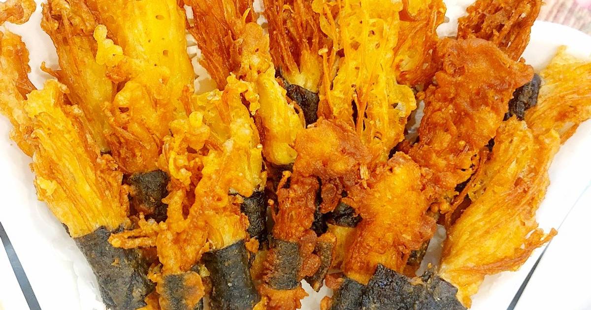 Nấm kim châm chiên giòn