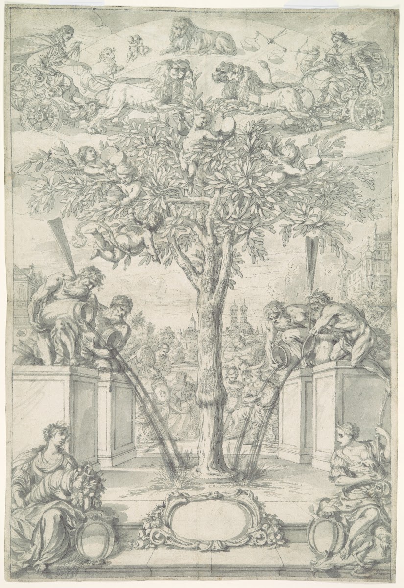An Allegory of the Union of the House of Orange and the Wittelsbach Family Desig