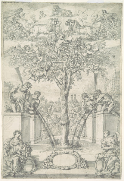 An Allegory of the Union of the House of Orange and the Wittelsbach Family Desig