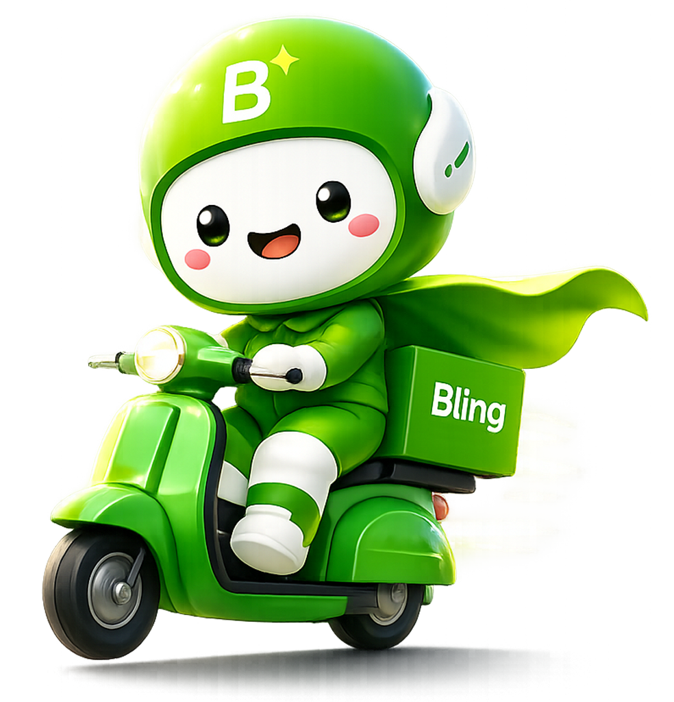 Bling Delivery Mascot