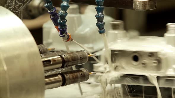 Automated Metal Machining in Modern Factory Setting Free Download – Envato Elements