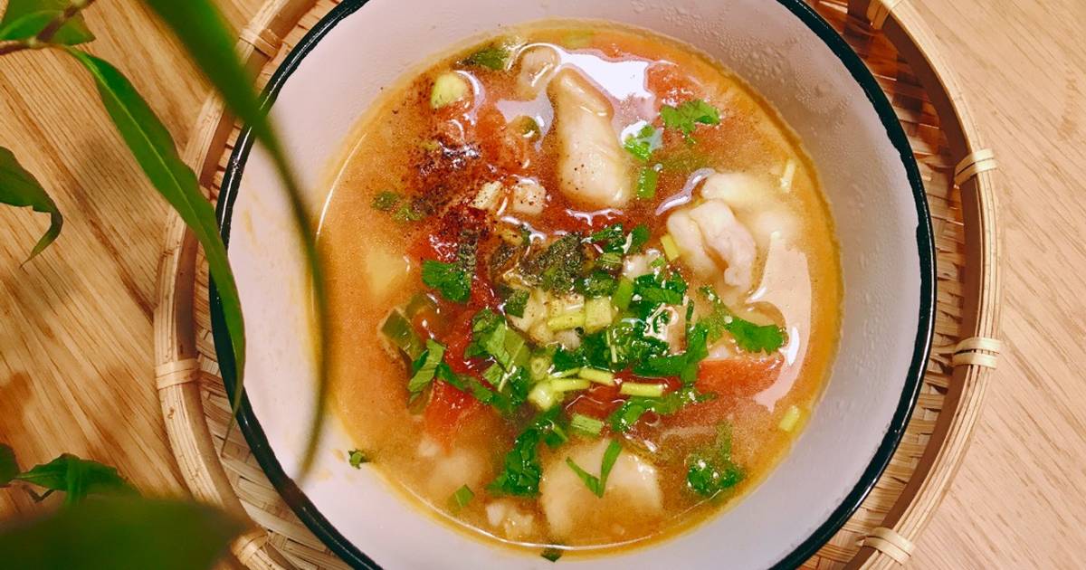 Canh Cá Thầy Tu (Monkfish) Nấu Thơm & Cà Chua