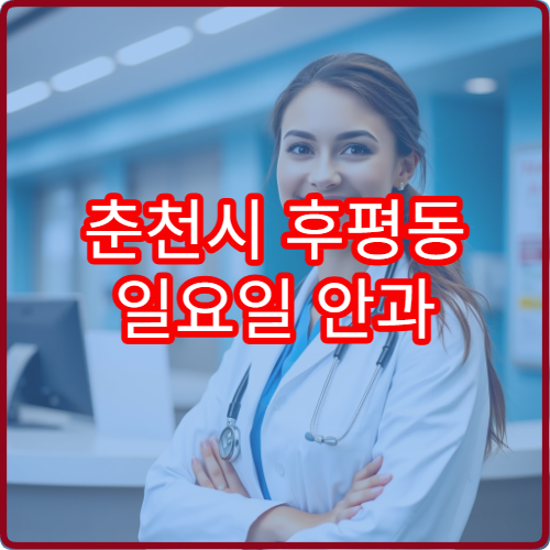 춘천시 후평동 일요일 안과 휴일 진료 여부