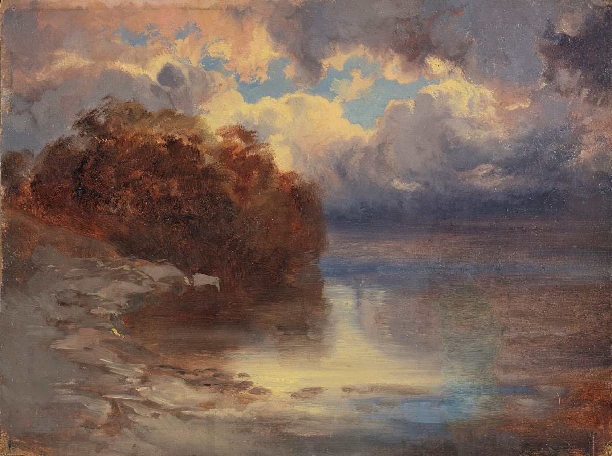 Bord De Lac Et Massif Darbres 1849 1854