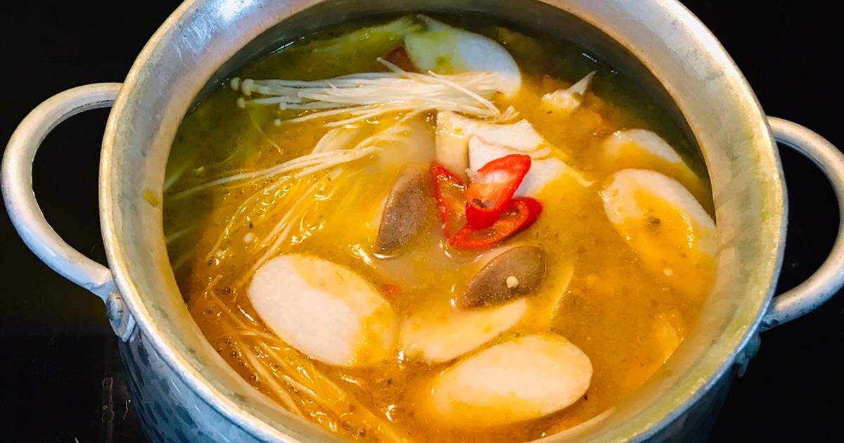 Lẩu chao khoai môn (món chay)
