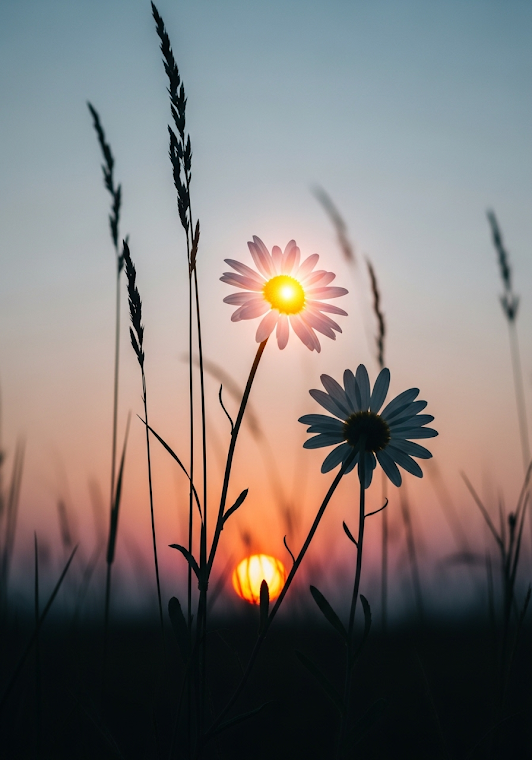 Daisies at Golden Hour