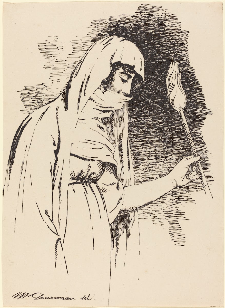 Oriental Woman Holding a Torch 1806