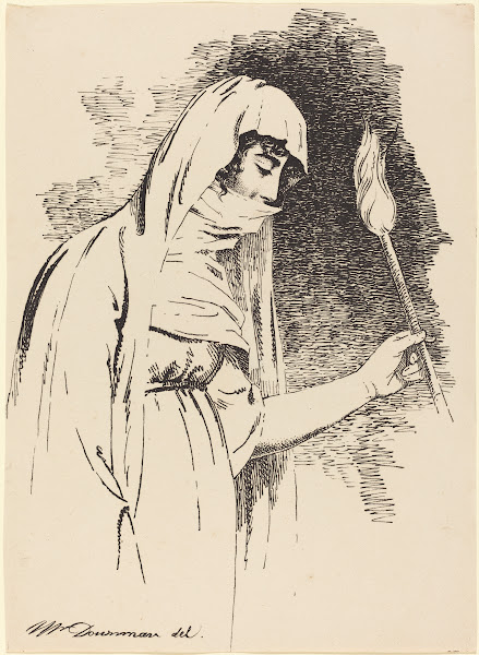 Oriental Woman Holding a Torch 1806
