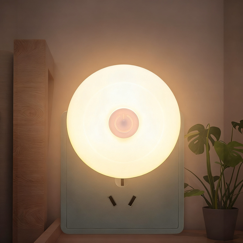 LED night light with push button switch