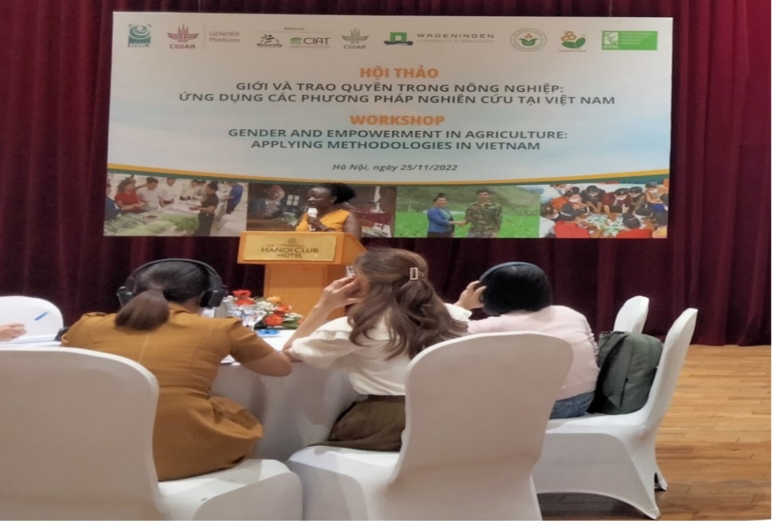 Hội thảo khoa học “Giới và trao quyền trong nông nghiệp: Ứng dụng các phương pháp nghiên cứu tại Việt Nam”