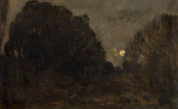 Moonrise at Barbizon 19th century