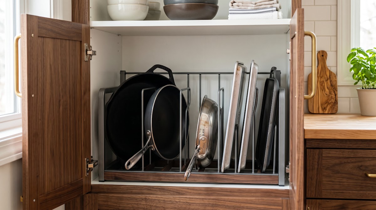 Best Pan Racks for Kitchen Cabinets (2026) - BEST PREMIUM — IN CONTEXT
