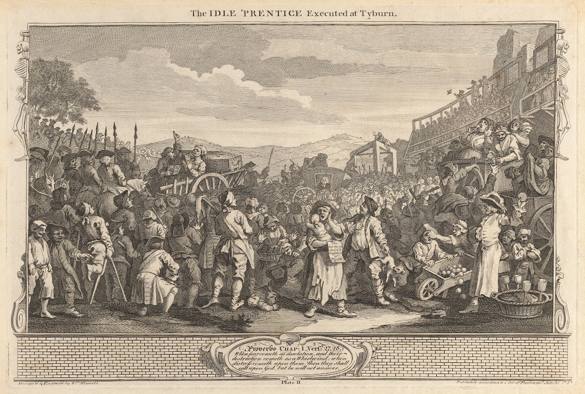 Plate 11 The Idle Prentice Executed at Tyburn 1747