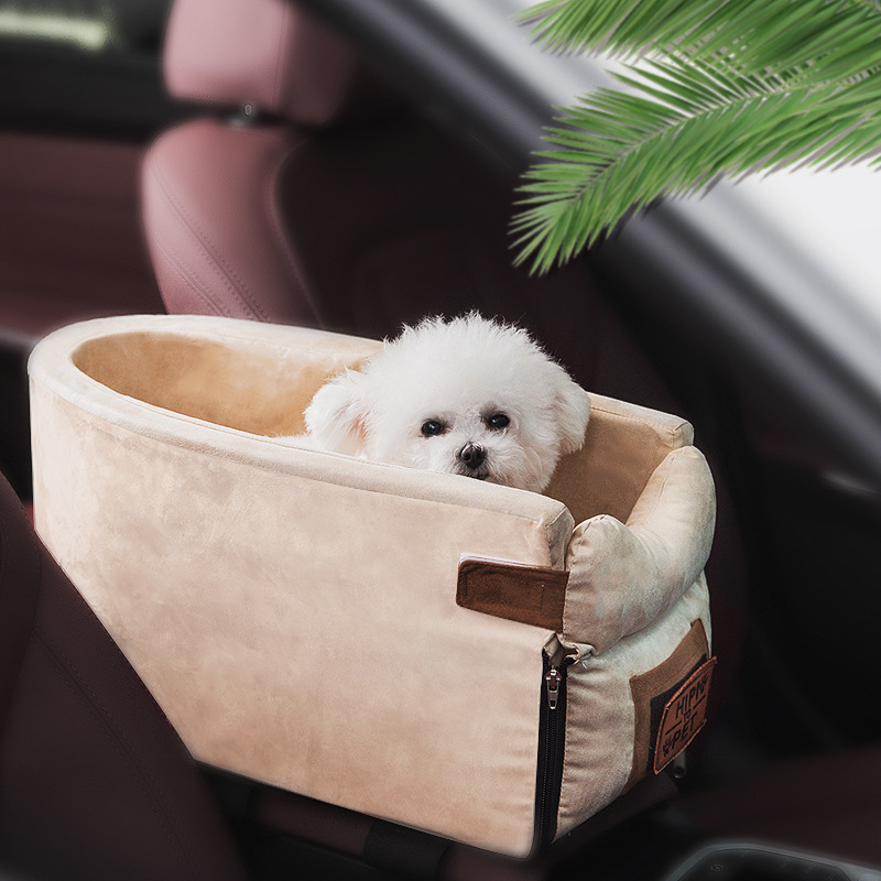 Pet car bed, portable