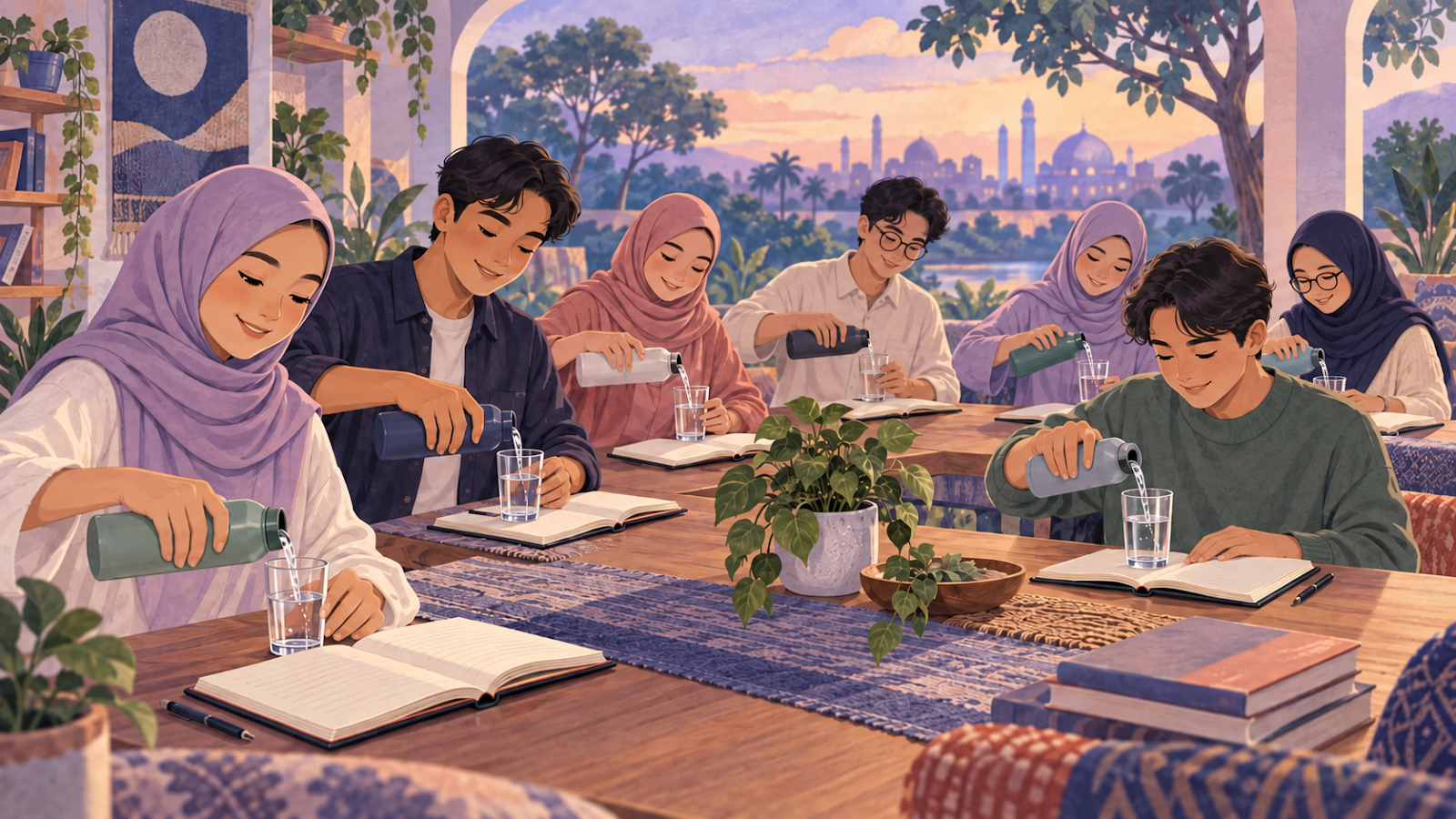 Ilustrasi pendamping materi Kita Meniru Apa yang Dianggap Normal