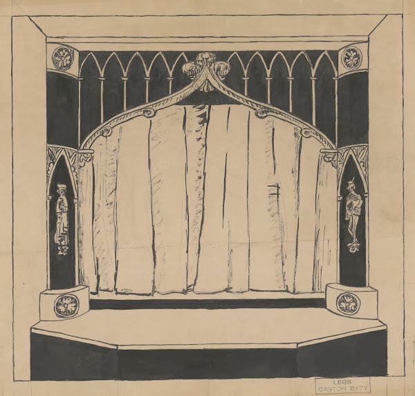 La Tragique et plaisante histoire du docteur Faust  maquette de décor  Projet de
