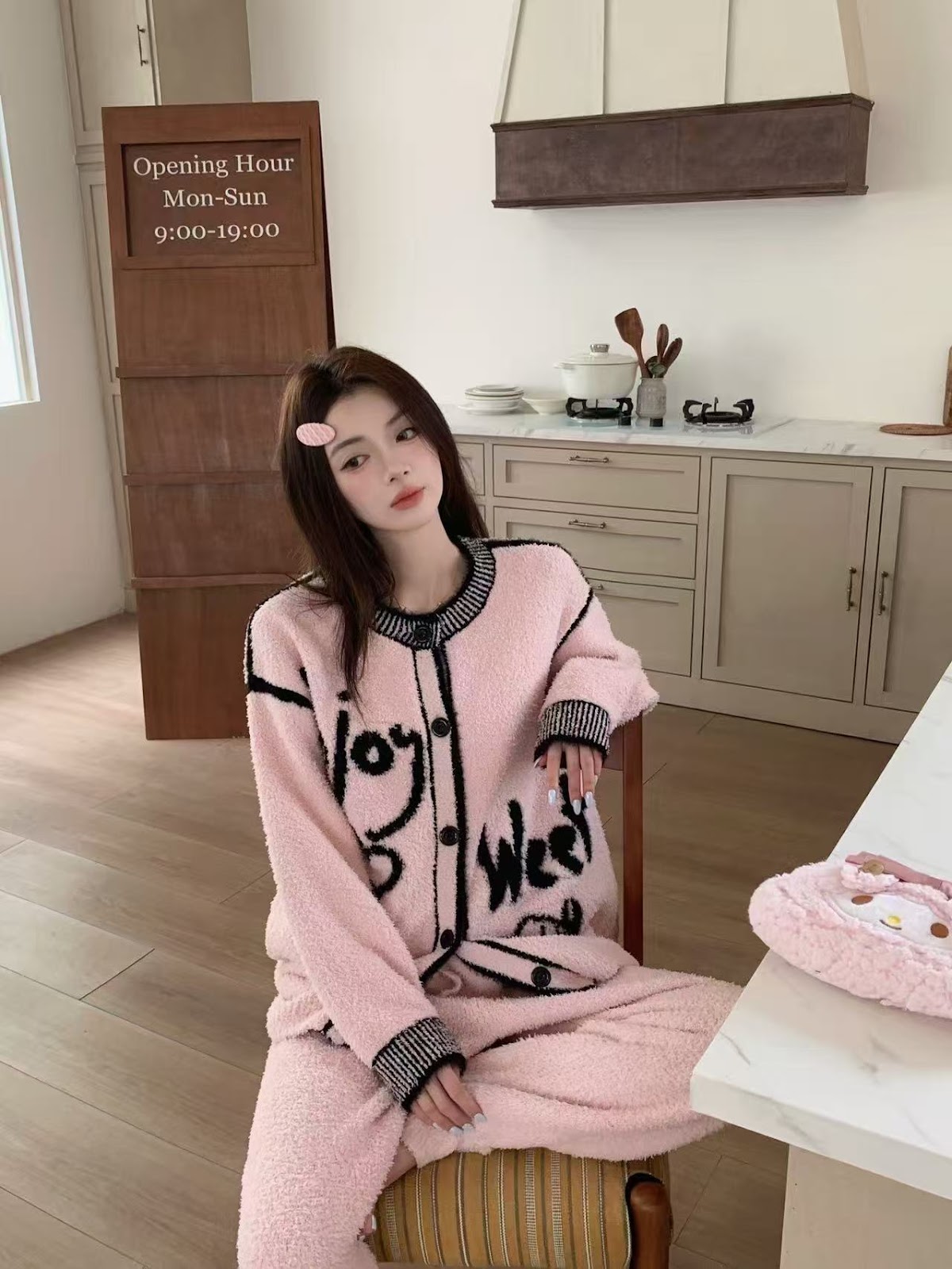 Couple Pajama Set, festive, warm, padded