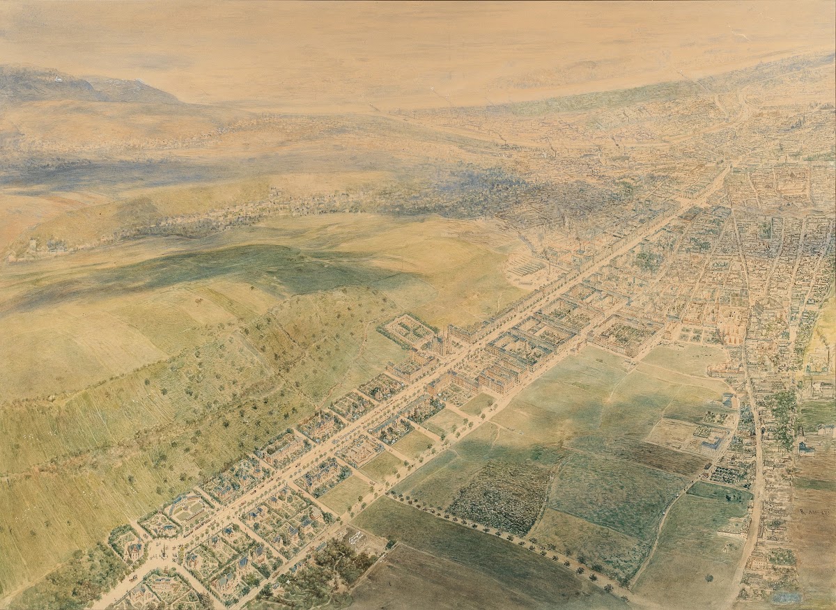 Wien Dornbacher Boulevard and Alsbach Einwölbung 1875