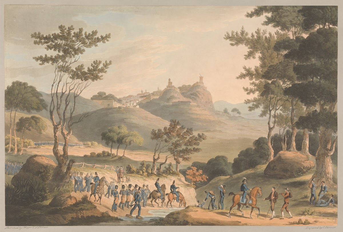 The Frontier of Pina Macor Portugese Troops on the March to Costello Branco 18th