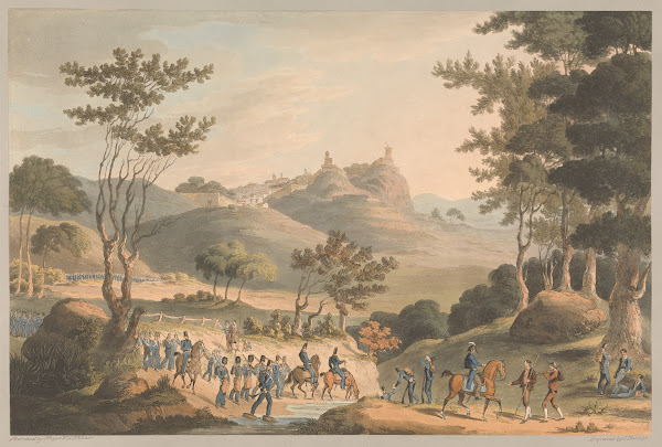 The Frontier of Pina Macor Portugese Troops on the March to Costello Branco 18th