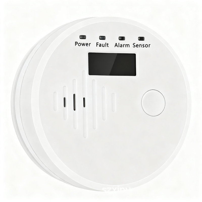 Carbon monoxide detector with LCD display