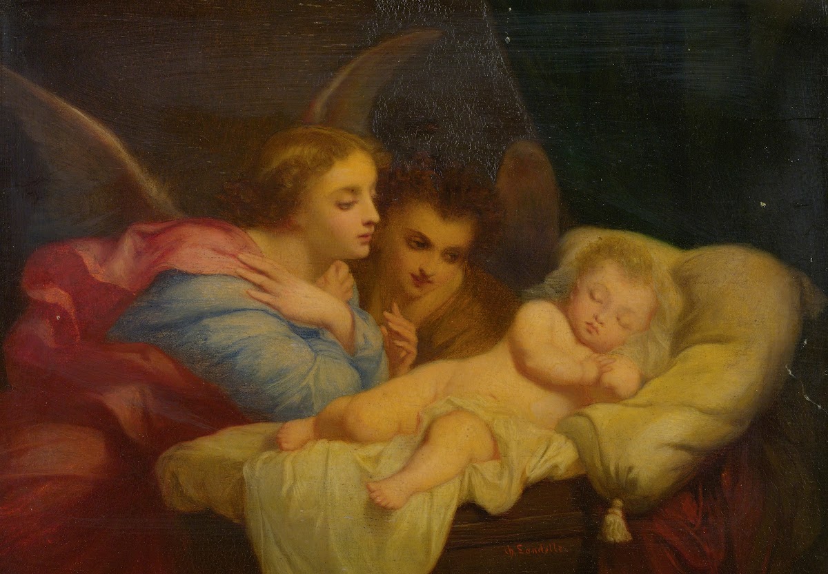 Angels Adoring The Christ Child