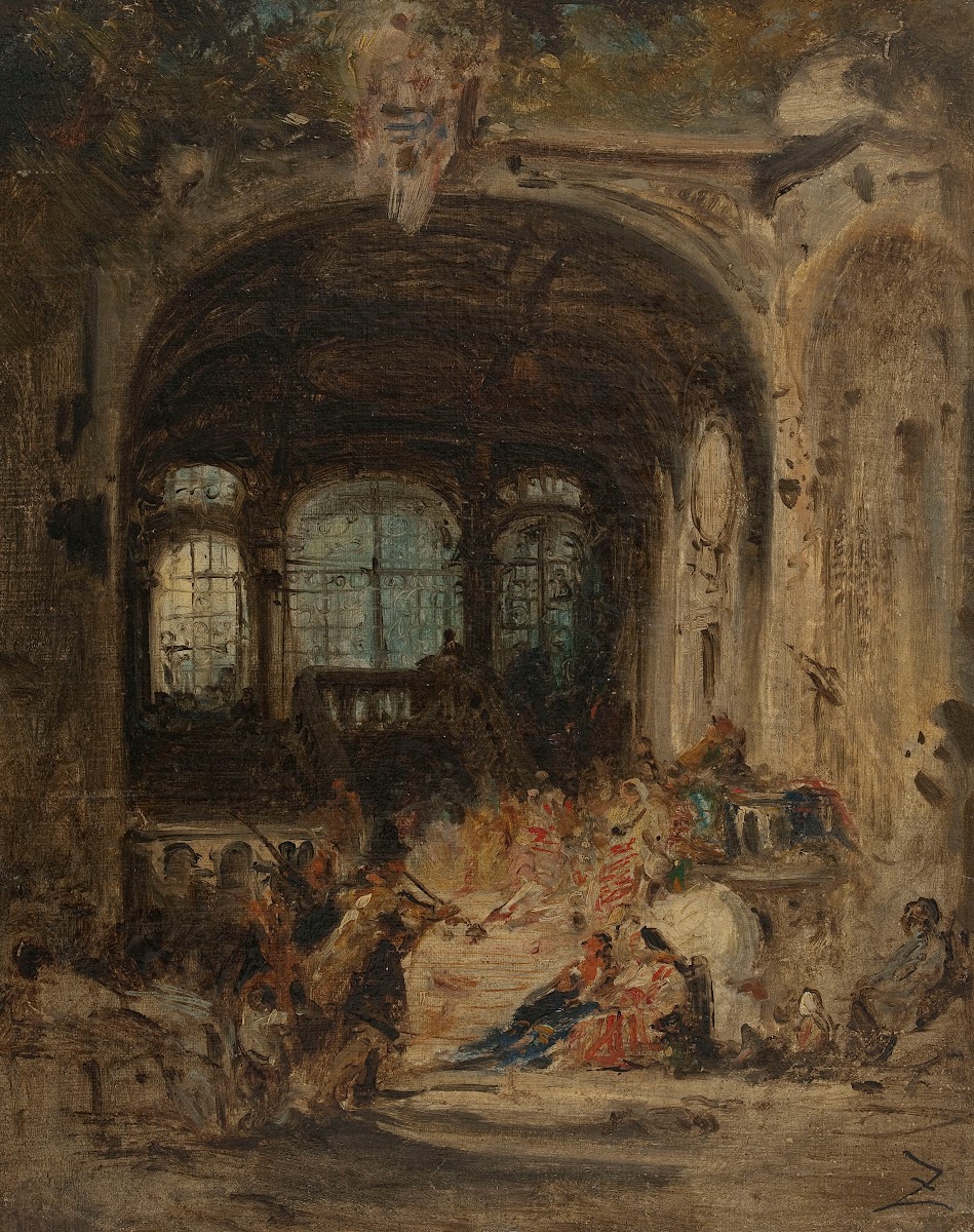 Fête dans un palais à Naples 1847