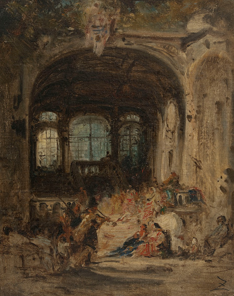 Fête dans un palais à Naples 1847
