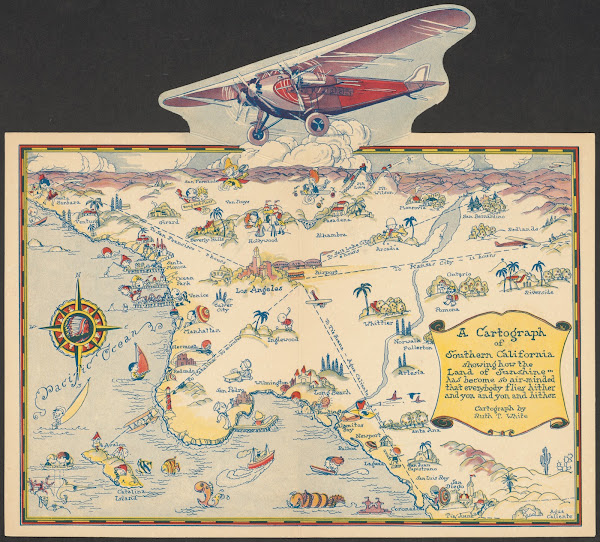 A Cartograph Of Southern California 1929