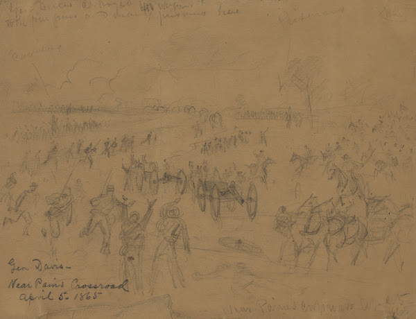 Gen Davis Near Paines Crossroad April 5 1865 1865