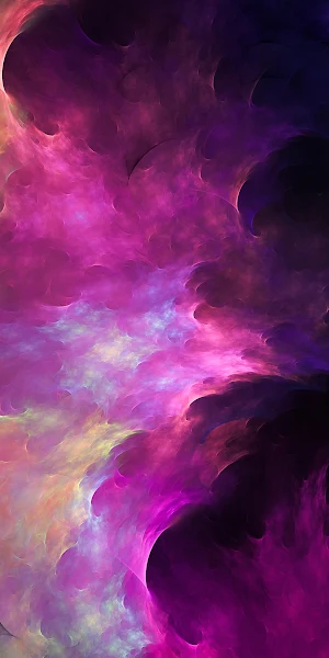 Abstract Purple Cosmic Nebula 4K Wallpaper Background