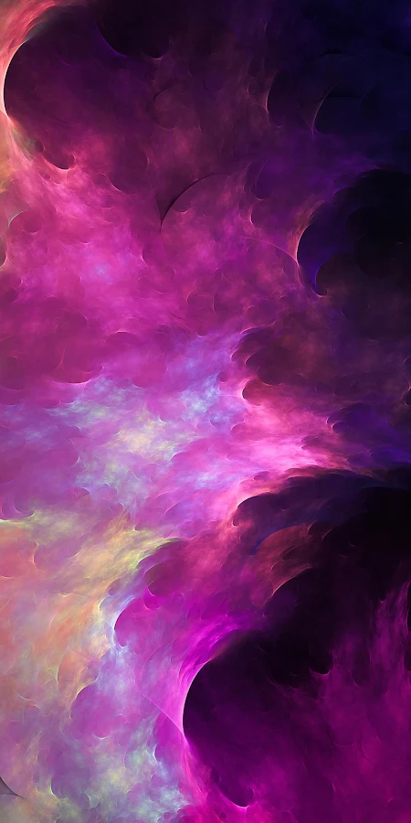 Abstract Purple Cosmic Nebula 4K Phone Wallpaper