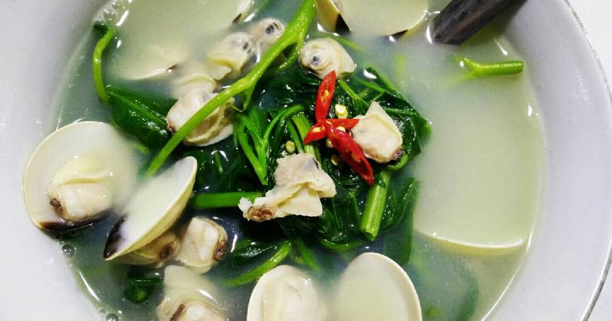 Canh ngao rau muống