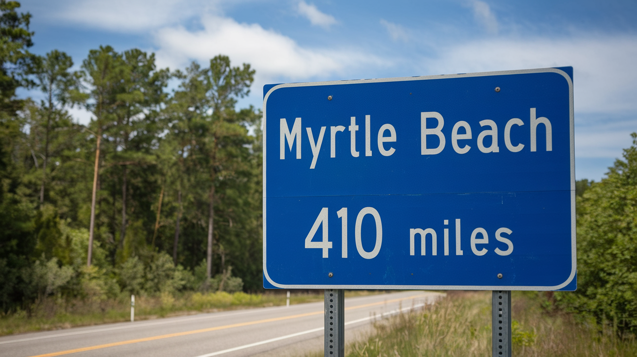 Distance from Orlando, FL to Myrtle Beach, SC