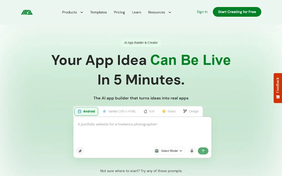 Captura de AppForceStudio