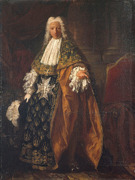 Portrait de Paul Hippolyte de Beauvillier duc de Saint Aignan 1684 1776 en tenue