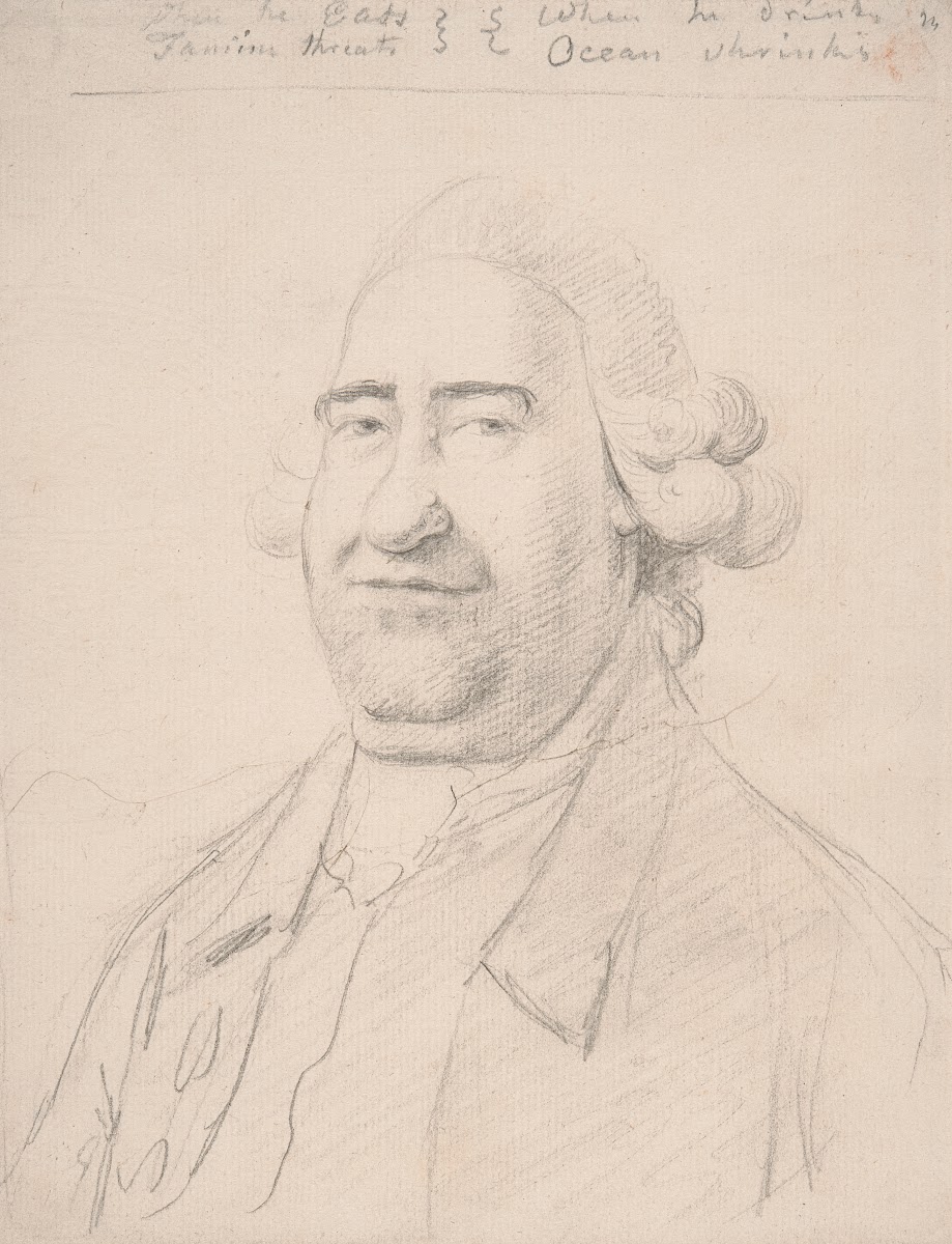 Portrait of a Fat Man Head and Shoulders