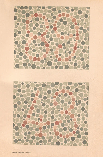 Stillings pseudo isochromatic plates for testing color perception Pl13 1929