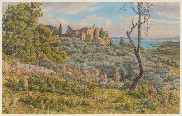 Le vieux château Bormes 1925