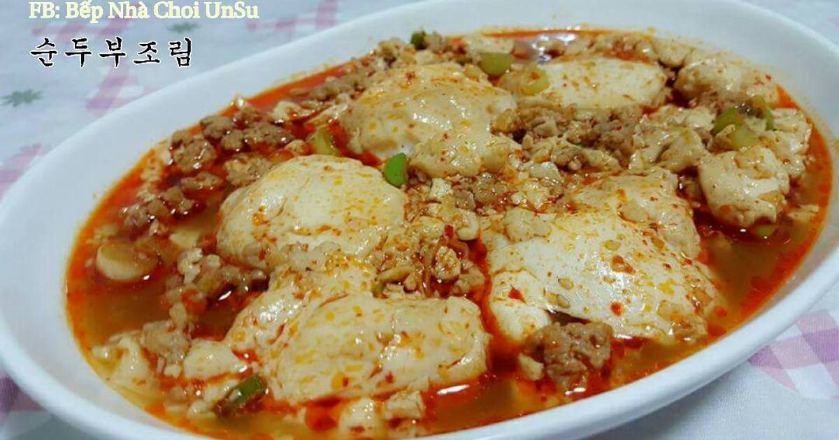 Đậu Hũ Non Rim 순두부조림