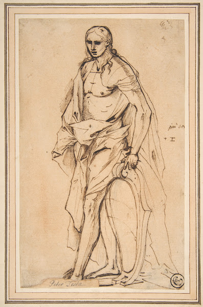 Standing Male Figure Supporting a Shield 161250