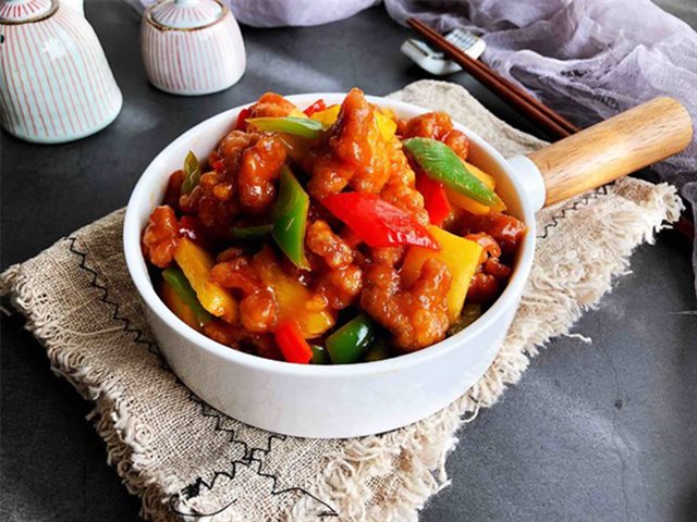 Thịt Heo Chiên Giòn Xào Rau Quả