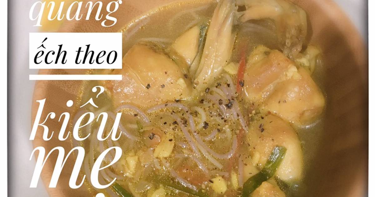 Mì quảng ếch theo kiểu mẹ