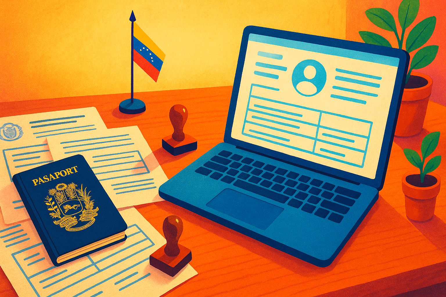 Documentos para trámites migratorios y apostilla venezolana en el exterior